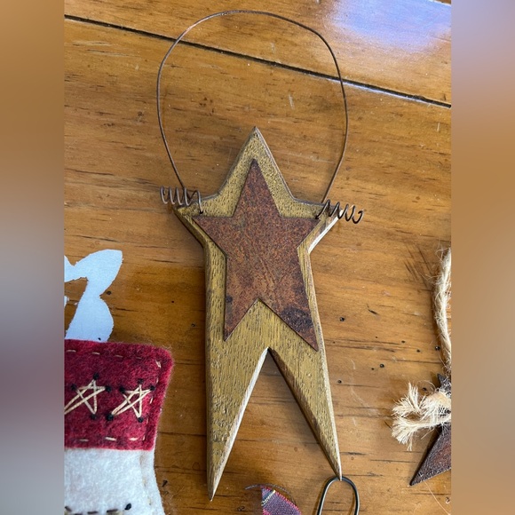Ornament Lot (5) Vintage- Primitive- Rustic 🎄 - Picture 5 of 8